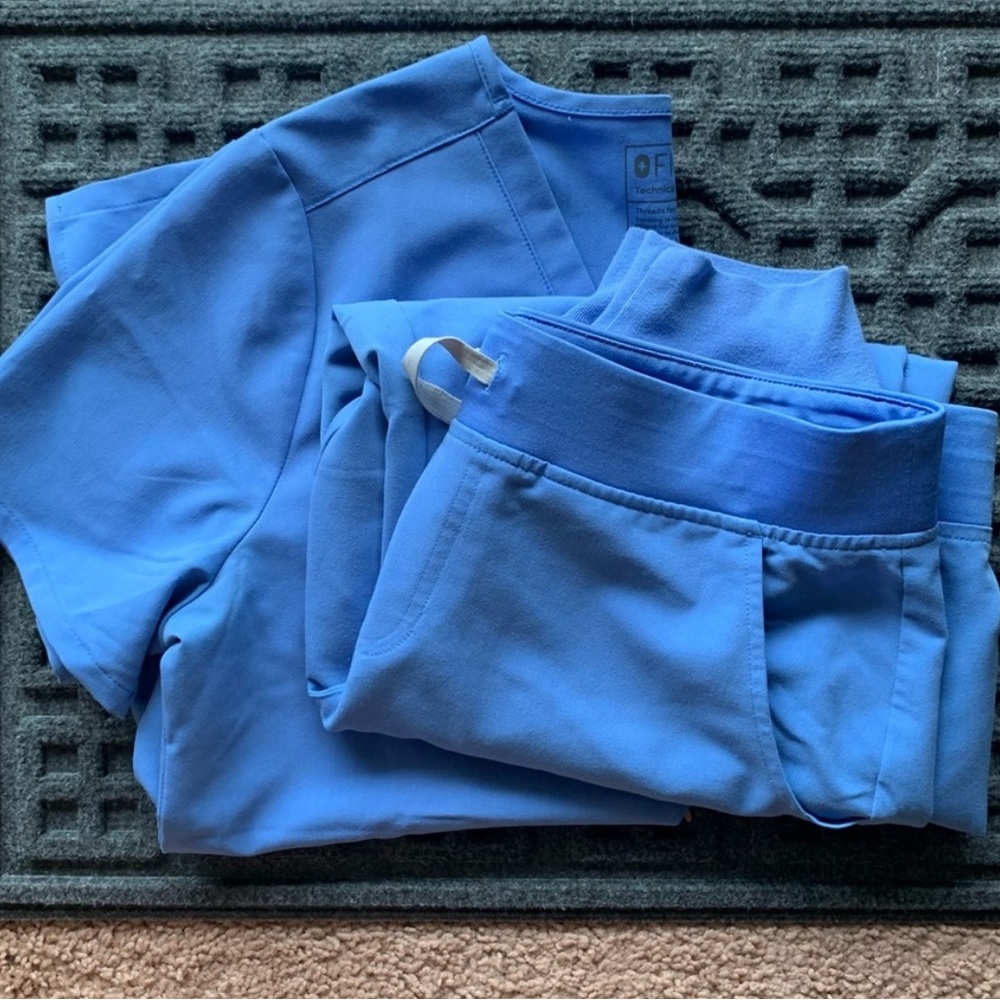 Figs Scrubs Set Classic Blue